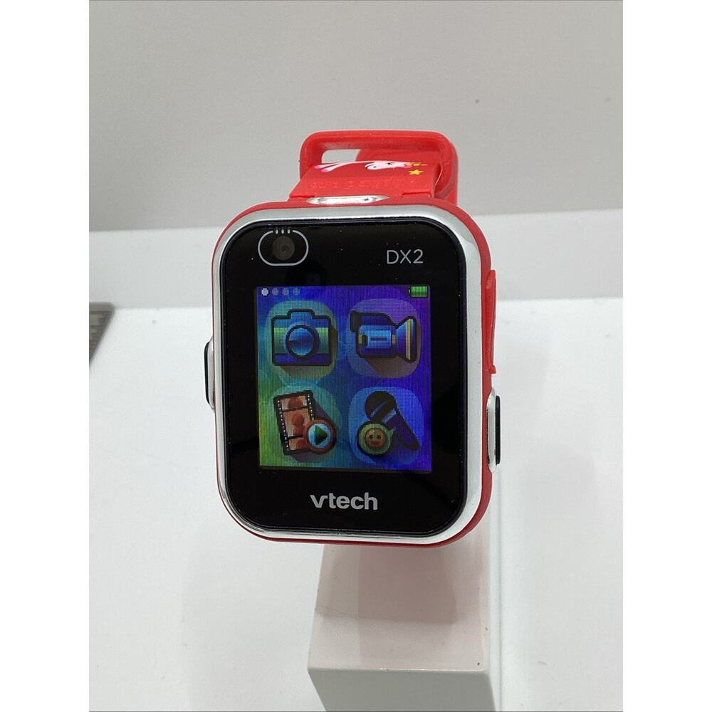 VTech ZX2 Girls Camera Multifunction Watch Rechargable Works! Girls Unicorn Red